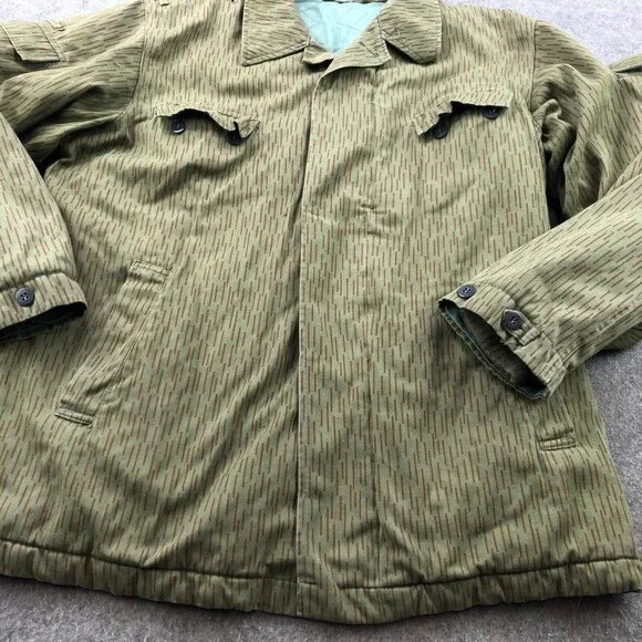 Vintage East Germany Military Jacket Stasi Raindrop Cold Weather Insulated k52